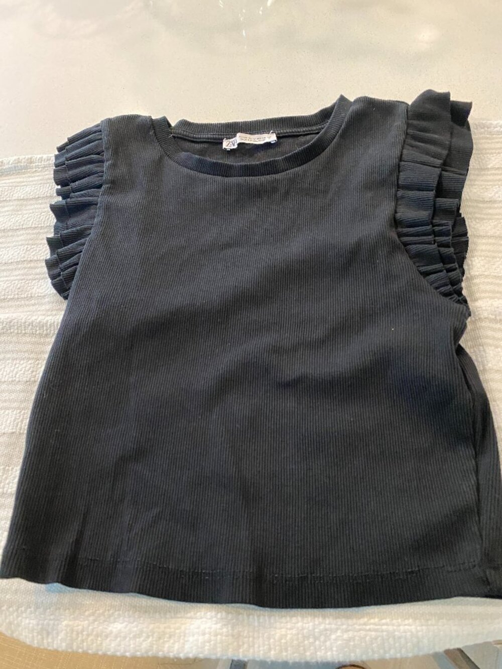 Zara Flutter Sleeve Top